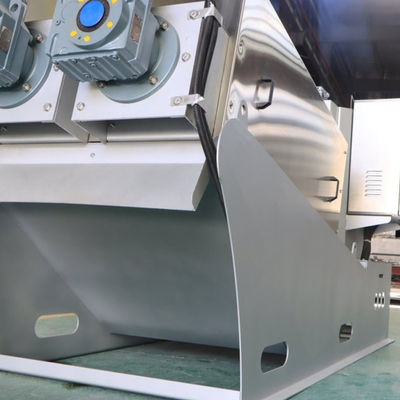 กากตะกอนอุตสาหกรรมแบบก้นหอย Dewatering Machine โรงบำบัดน้ำเสียฟาร์มอุจจาระ