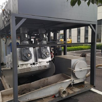 90-150kg/H Screw Press Sludge Dewatering Machine สำหรับโรงงานพิมพ์และย้อมสี