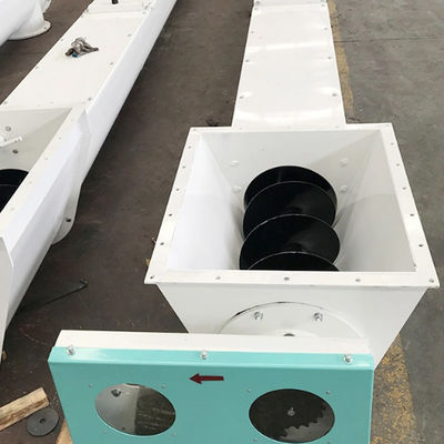 1-40m Shaftless Screw Conveyor Auger Screw Conveyor สำหรับการลำเลียงกากตะกอนน้ำมัน