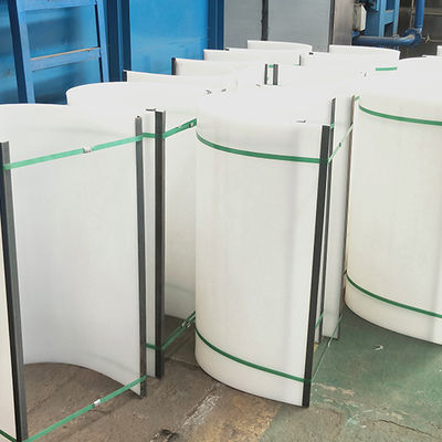 5t / H SS316 สายพานลำเลียงแบบสกรูไร้เพลาสำหรับโคลนสำหรับการบำบัดน้ำเสีย