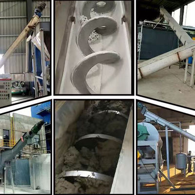 การปรับแต่ง 304SS Shaftless Screw Conveyor Shaftless Spiral Conveyor