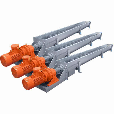 สกรูลำเลียงสแตนเลสแบบปรับความเร็วได้ Spiral Conveyor 12t/H