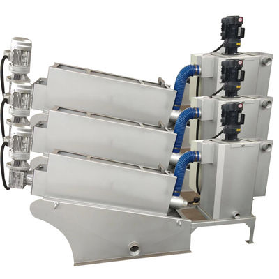 เครื่องบำบัดน้ำเสียกากตะกอนน้ำเสีย Multi Screw Press 1-2500kgs/H