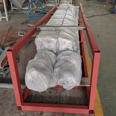 สายพานลำเลียงเกลียวไร้เพลาเหล็กกล้าคาร์บอนปรับความเร็วได้เอง 1~100 ม