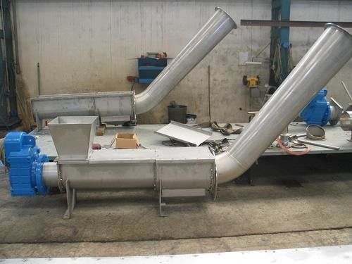 6.5m3 / h ระบบกดสกรูสำหรับเพลาบำบัดน้ำเสีย Type