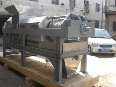 เครื่องกดสกรูน้ำเสีย 1.2m3 / h เครื่องอัดสกรู Dewatering ขนาดเล็ก