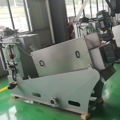 อุตสาหกรรมอาหาร Screw Sludge Dewatering Machine สแตนเลส