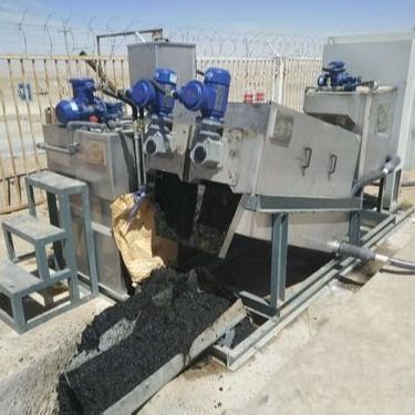 เครื่องแยกกากตะกอนเหล็กคาร์บอน 0.3Kw Multi Disc Screw Press