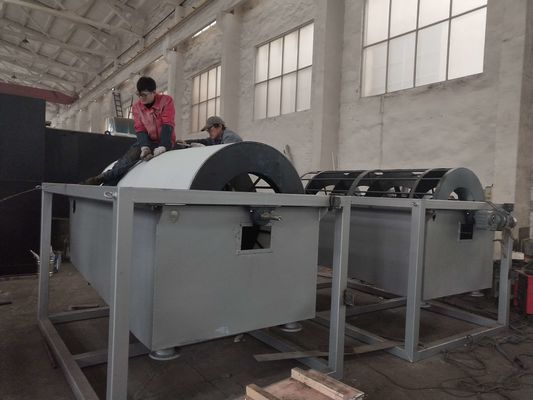 30m3 / h โรตารี่กลอง Thickener การเคลื่อนย้ายวงแหวน Screw Shaft