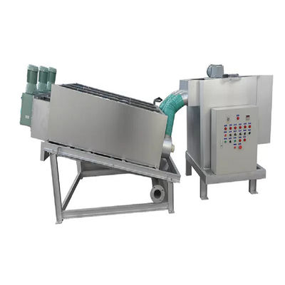 เครื่องอัดตะกอนแบบกดสกรูสำหรับการบำบัดน้ำเสียที่มีความหนา